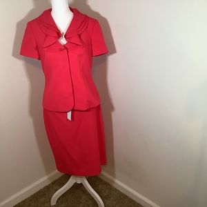 Emily Fuchsia pink skirt suit, size 6